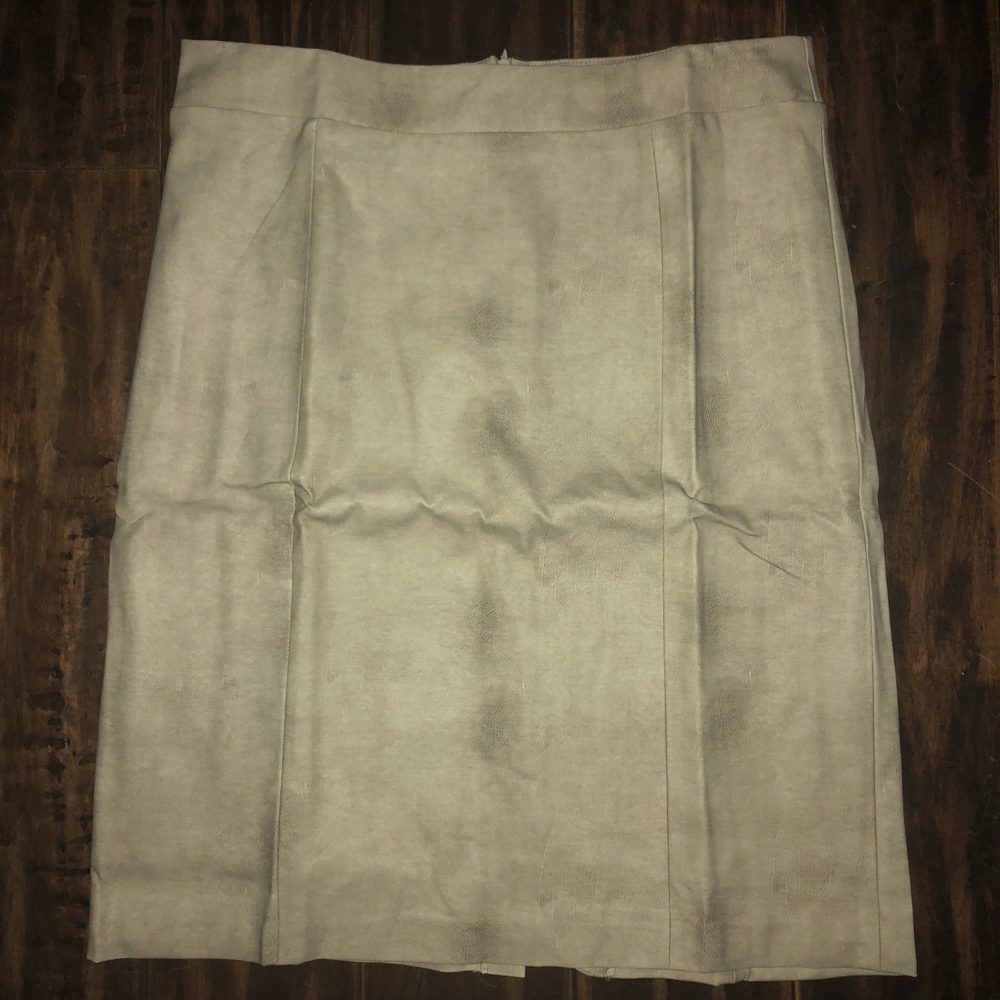 mark by Avon Straight & Narrow Tan Pencil Skirt